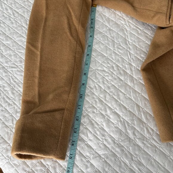 NWOT, Lauren Ralph Lauren Womens Tan Wool Blend Single Breasted Coat Size 4P - Picture 9 of 11
